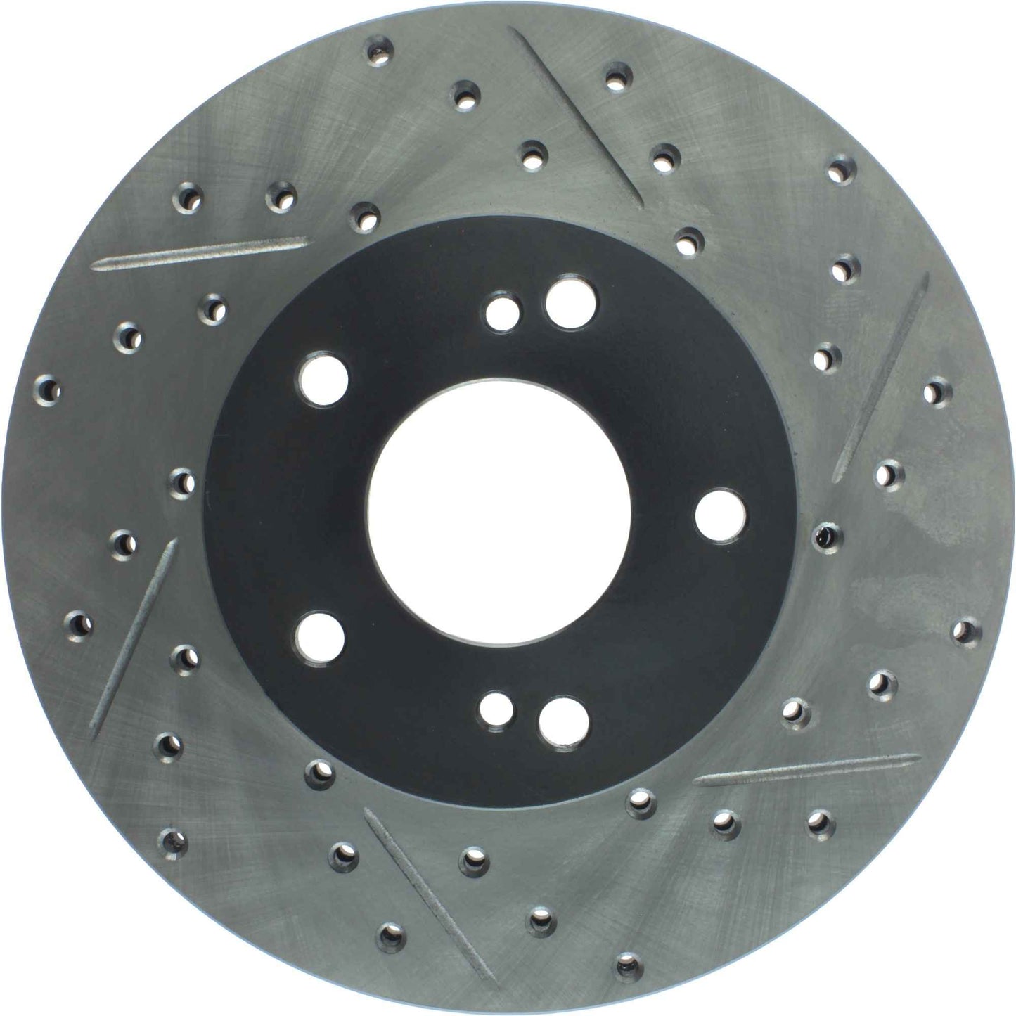 StopTech Sport Drilled/Slotted Brake Rotor; Front Left