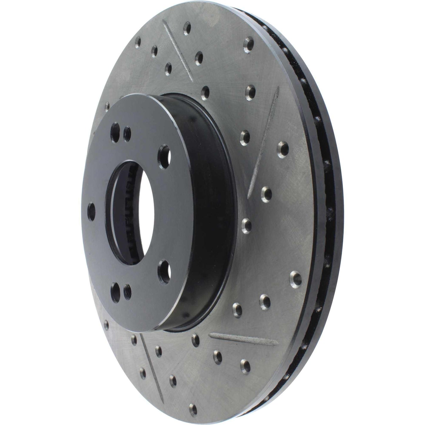 StopTech Sport Drilled/Slotted Brake Rotor; Front Left