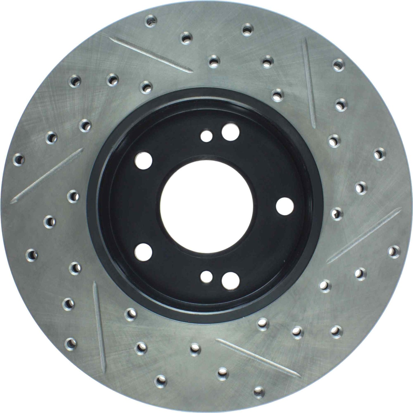 StopTech Sport Drilled/Slotted Brake Rotor; Front Right