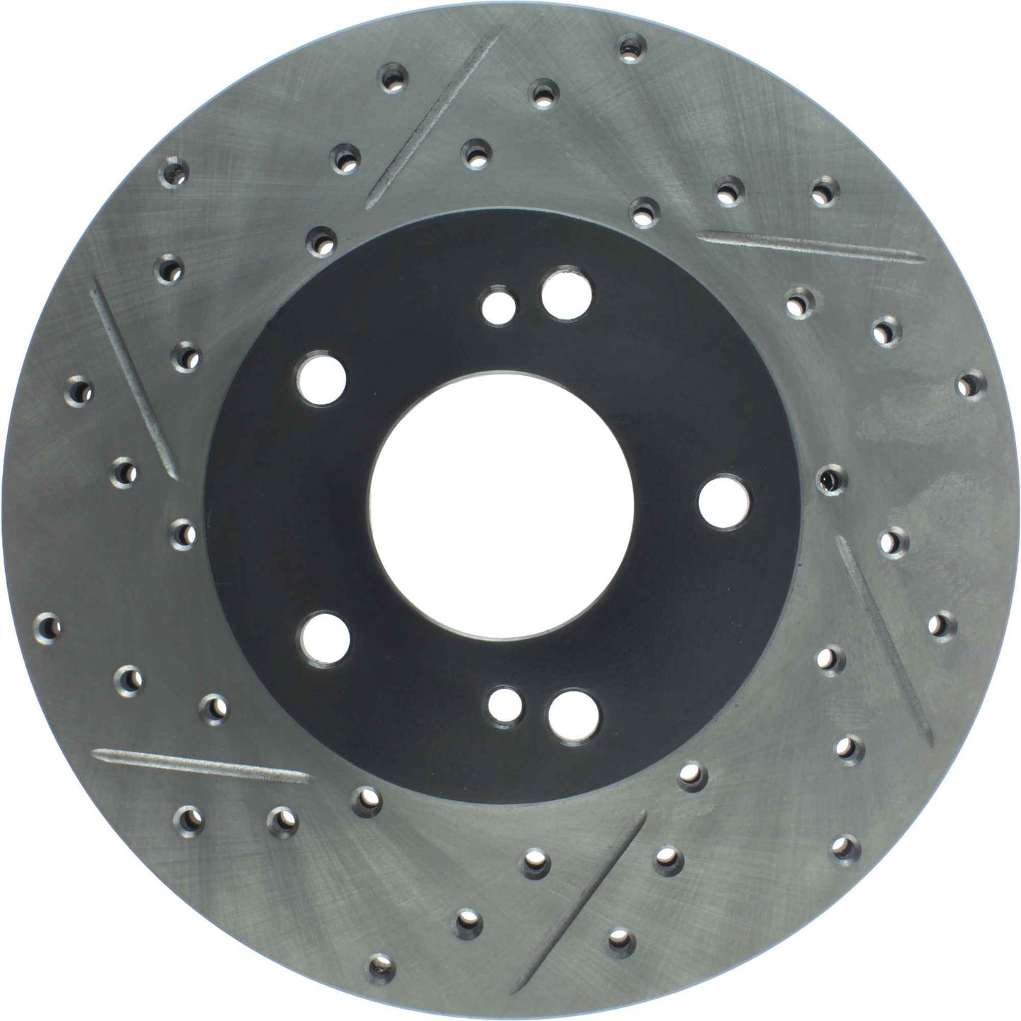 StopTech Sport Drilled/Slotted Brake Rotor; Front Right