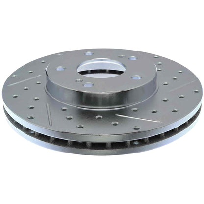 StopTech Power Slot 6/89-96 Nissan 300ZX Slotted & Drilled Left Front Rotor 127.42050L