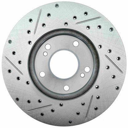 StopTech Power Slot 6/89-96 Nissan 300ZX Slotted & Drilled Left Front Rotor 127.42050L