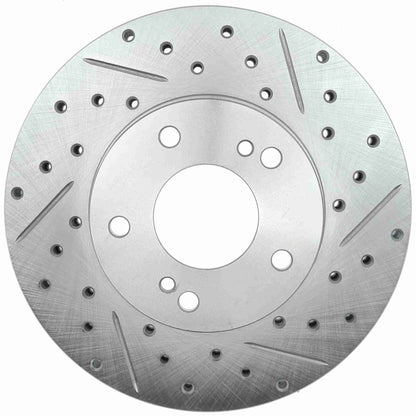 StopTech Power Slot 6/89-96 Nissan 300ZX Slotted & Drilled Left Front Rotor 127.42050L