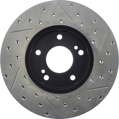 StopTech Power Slot 6/89-96 Nissan 300ZX Slotted & Drilled Right Front Rotor 127.42050R