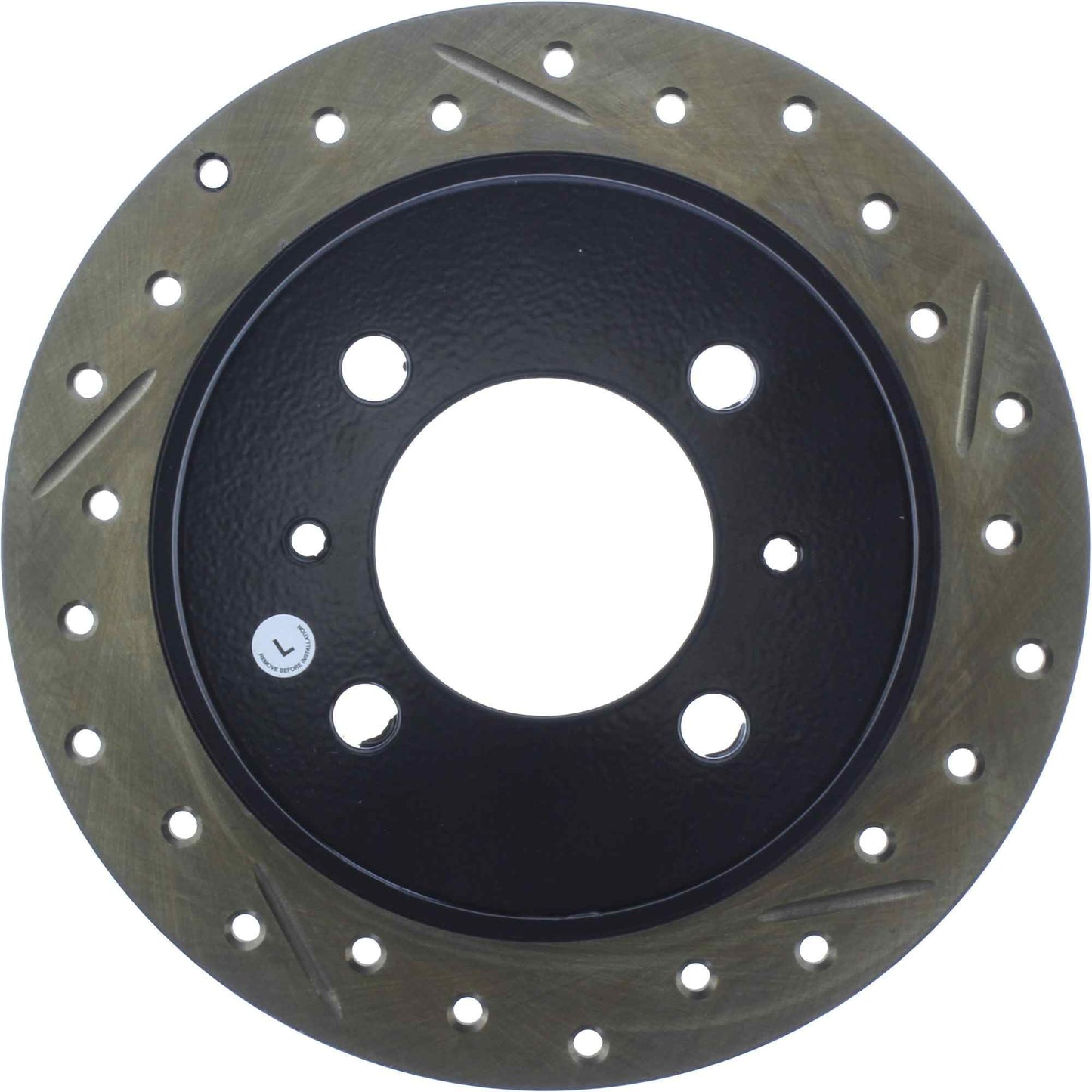 StopTech 95-99 Nissan 200SX / 91-99 Sentra (Exc Wagon) Slotted & Drilled Left Rear Rotor 127.42054L