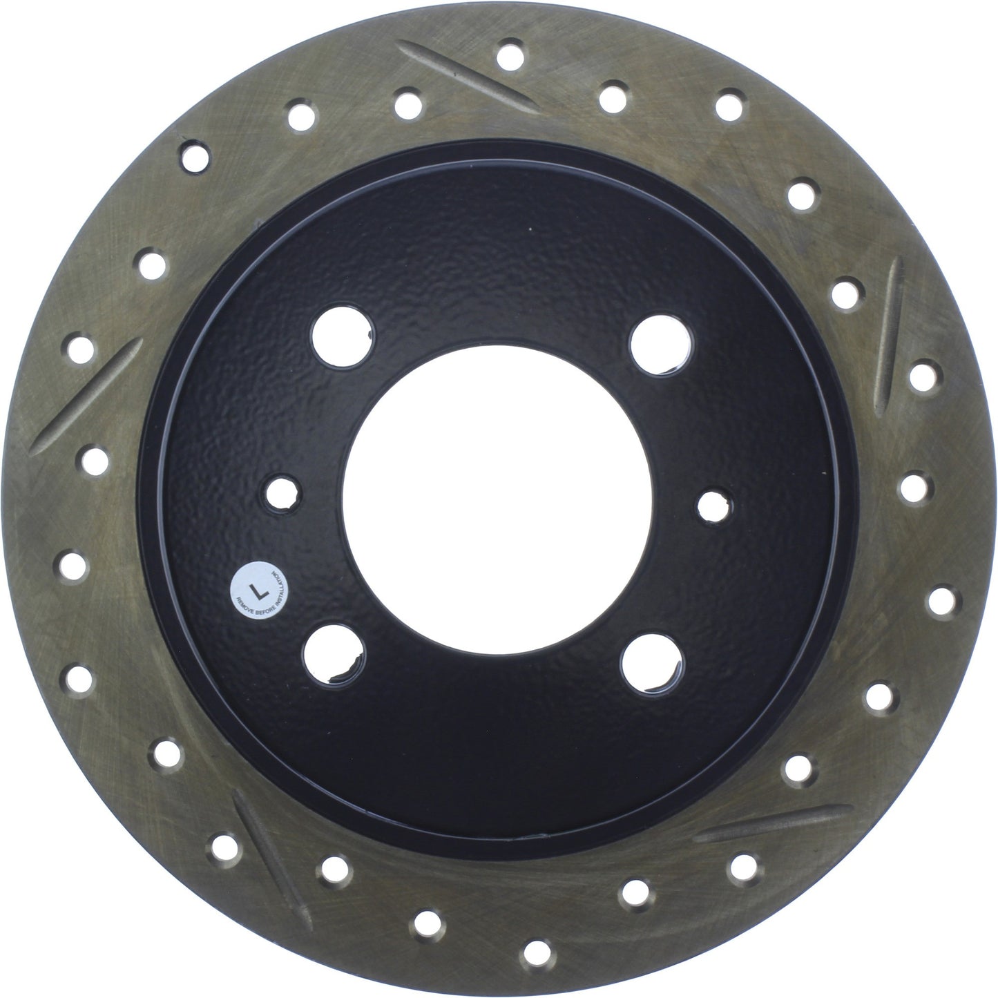 StopTech 95-99 Nissan 200SX / 91-99 Sentra (Exc Wagon) Slotted & Drilled Left Rear Rotor 127.42054L