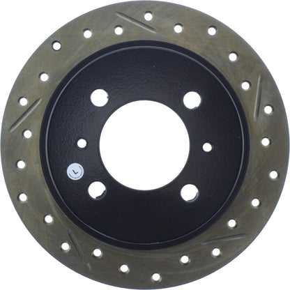 StopTech 95-99 Nissan 200SX / 91-99 Sentra (Exc Wagon) Slotted & Drilled Left Rear Rotor 127.42054L