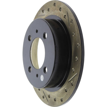 StopTech 95-99 Nissan 200SX / 91-99 Sentra (Exc Wagon) Slotted & Drilled Left Rear Rotor 127.42054L