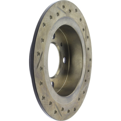 StopTech 95-99 Nissan 200SX / 91-99 Sentra (Exc Wagon) Slotted & Drilled Right Rear Rotor 127.42054R