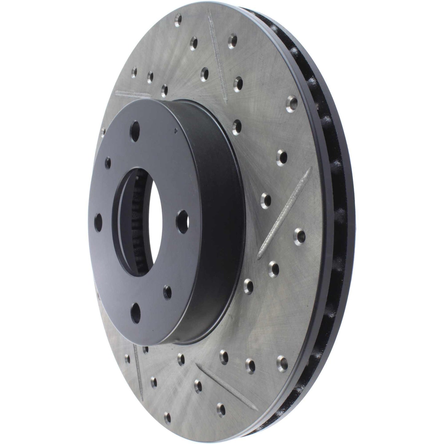 StopTech Sport Drilled/Slotted Brake Rotor; Front Left