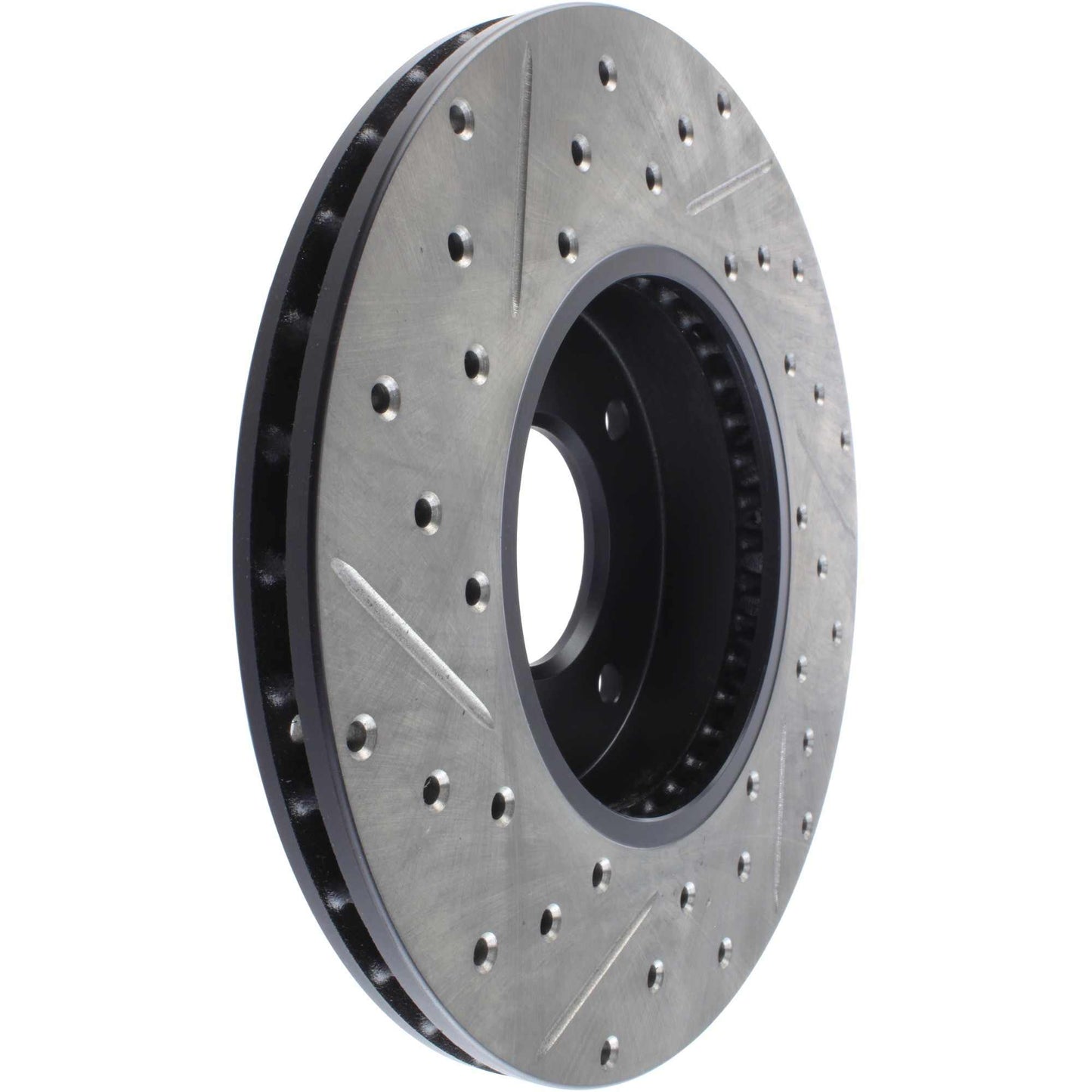 StopTech Sport Drilled/Slotted Brake Rotor; Front Left