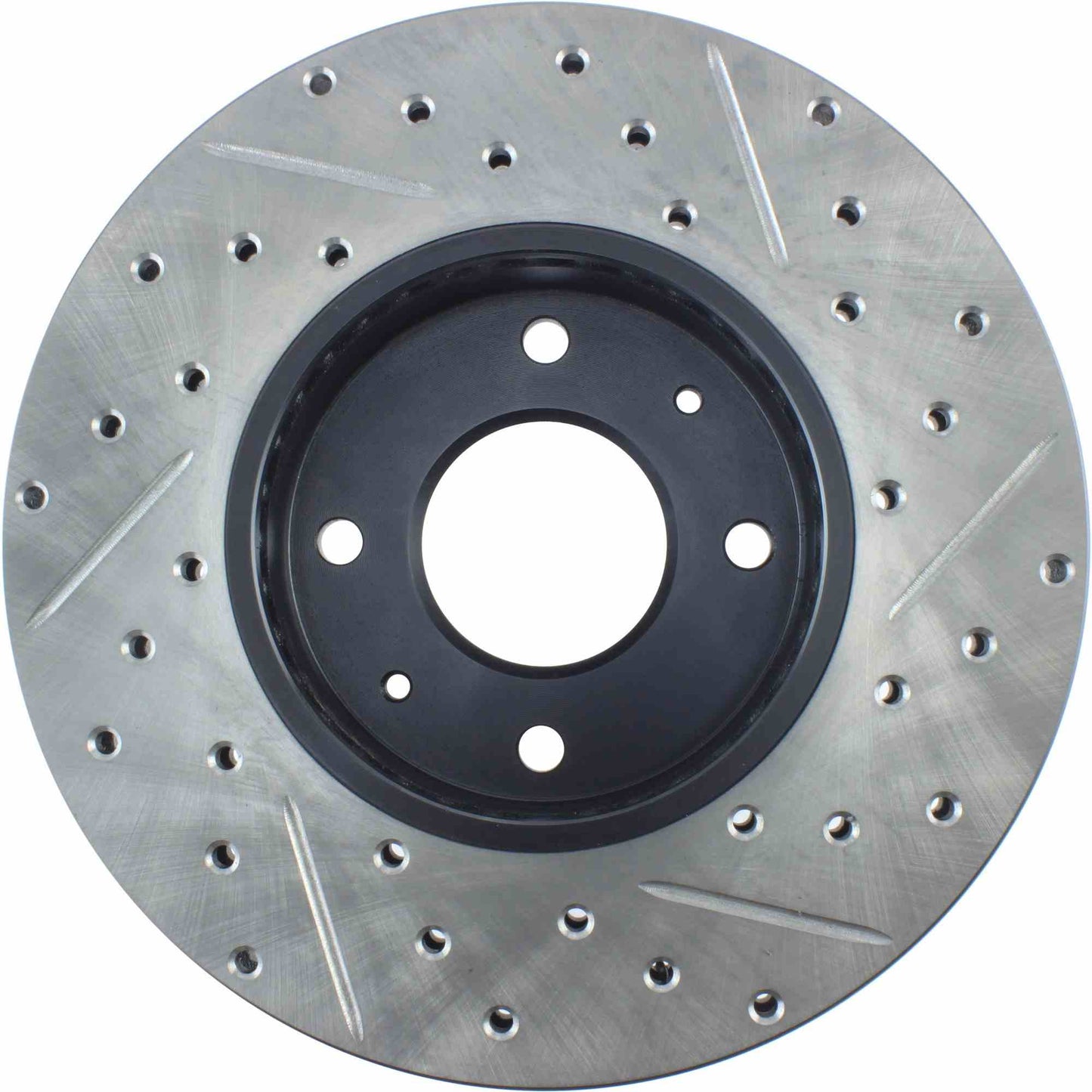 StopTech Sport Drilled/Slotted Brake Rotor; Front Right