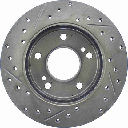 StopTech 94-96 Nissan 240SX SportStop Slotted & Drilled Front Left Rotor 127.42057L