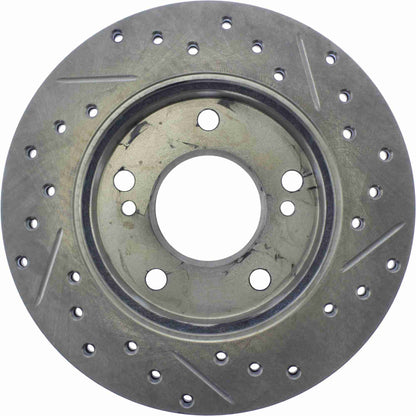 StopTech 94-96 Nissan 240SX SportStop Slotted & Drilled Front Right Rotor 127.42057R