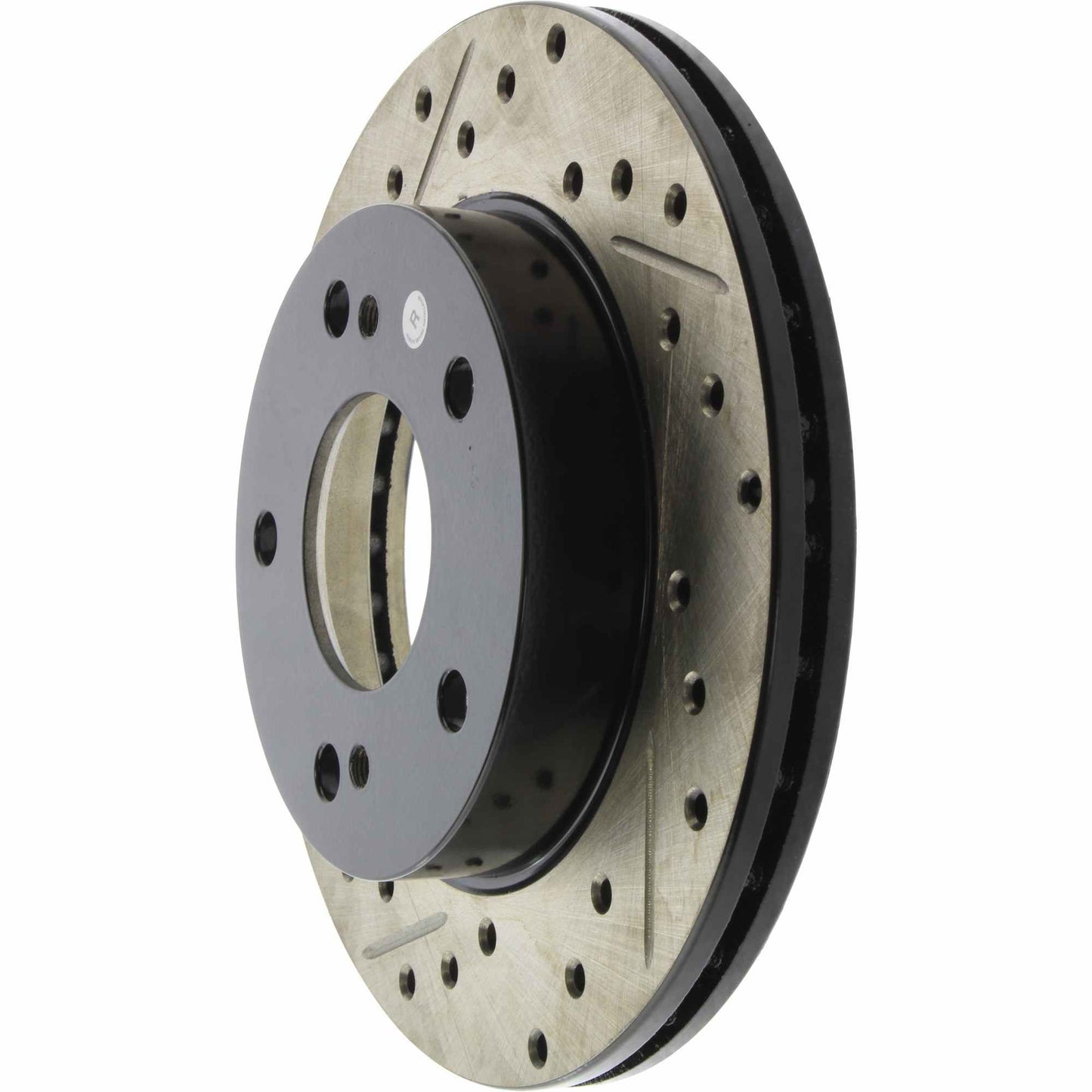 StopTech 94-96 Nissan 240SX SportStop Slotted & Drilled Front Right Rotor 127.42057R