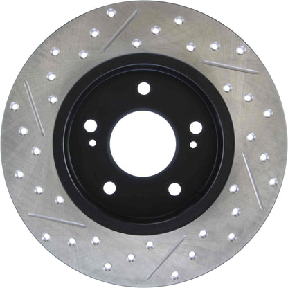 StopTech Sport Drilled/Slotted Brake Rotor; Rear Left