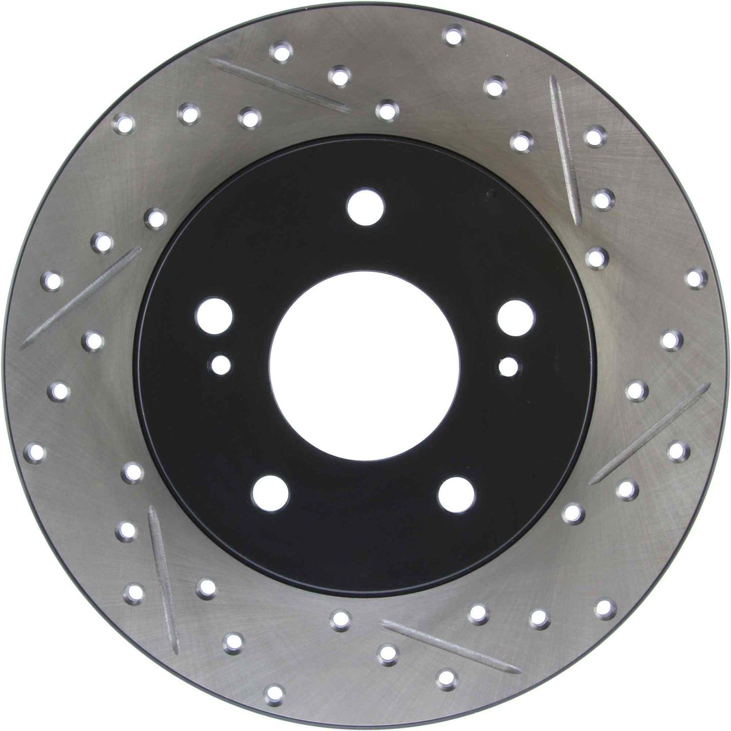 StopTech Sport Drilled/Slotted Brake Rotor; Rear Left