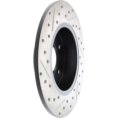 StopTech Sport Drilled/Slotted Brake Rotor; Rear Left