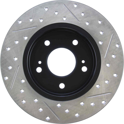 StopTech Sport Drilled/Slotted Brake Rotor; Rear Right