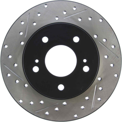 StopTech Sport Drilled/Slotted Brake Rotor; Rear Right