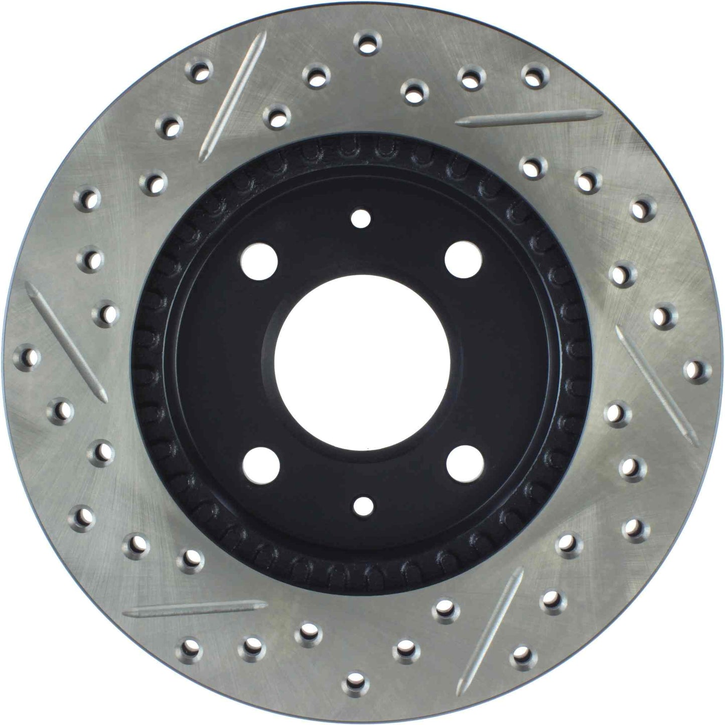 StopTech Sport Drilled/Slotted Brake Rotor; Front Left