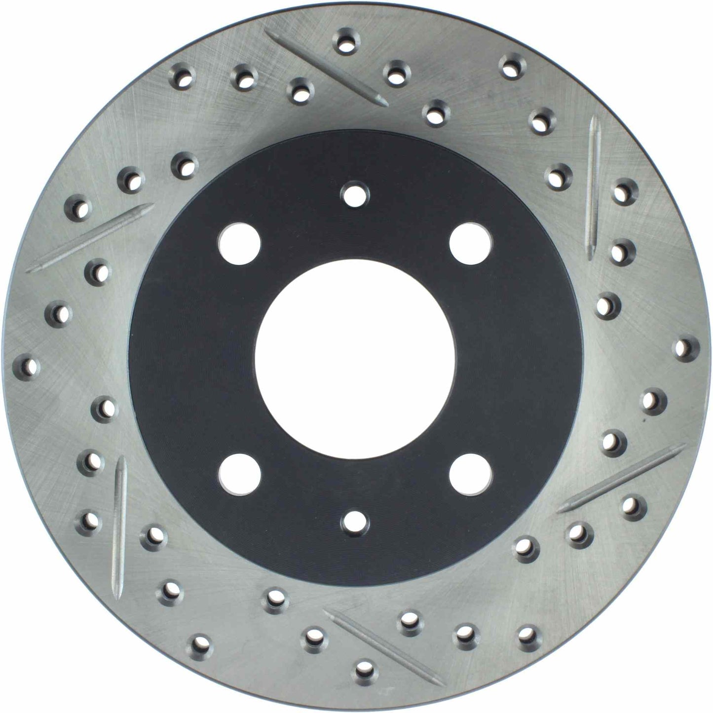 StopTech Sport Drilled/Slotted Brake Rotor; Front Left