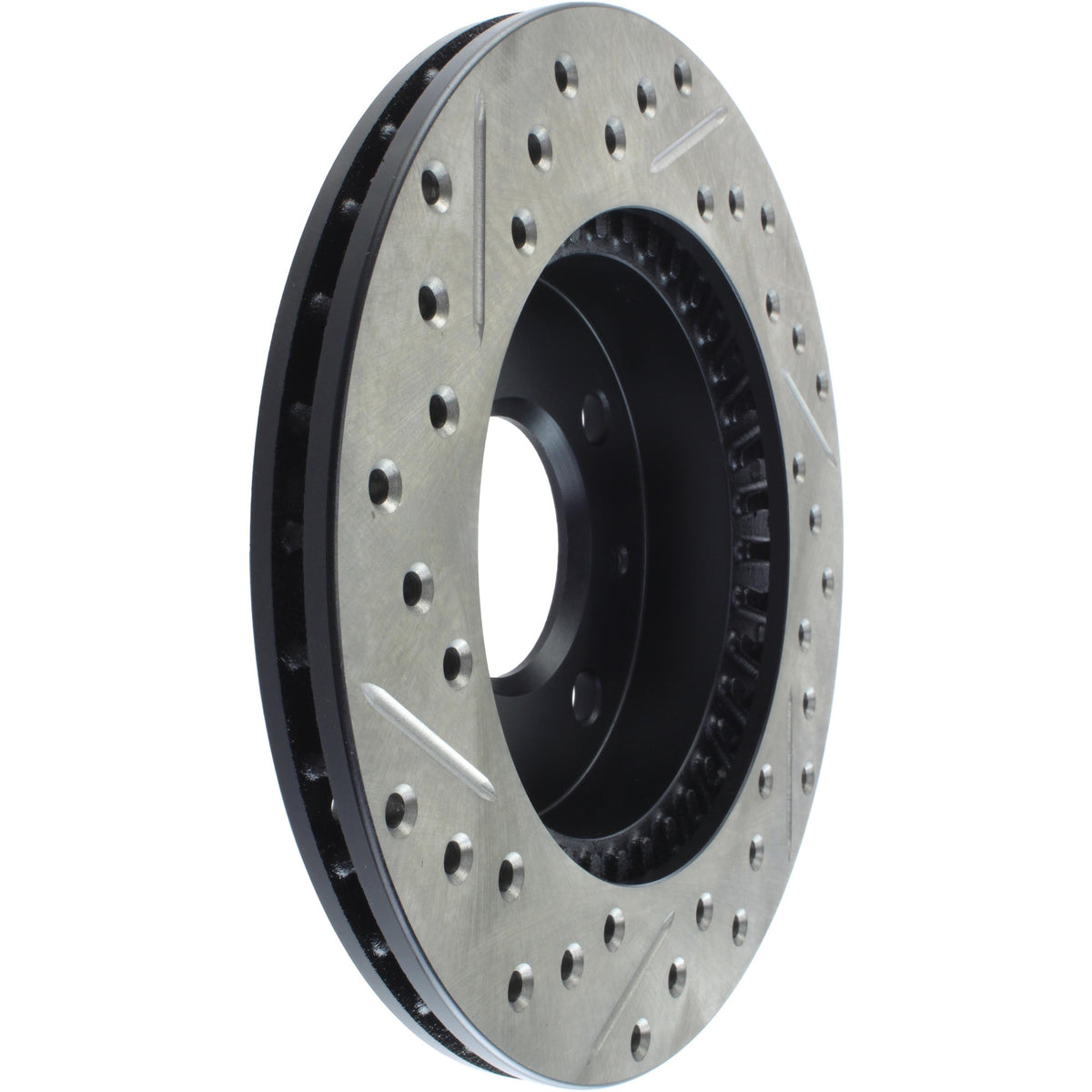 StopTech Sport Drilled/Slotted Brake Rotor; Front Left