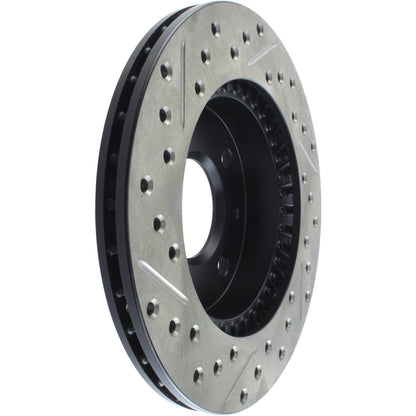 StopTech Sport Drilled/Slotted Brake Rotor; Front Left