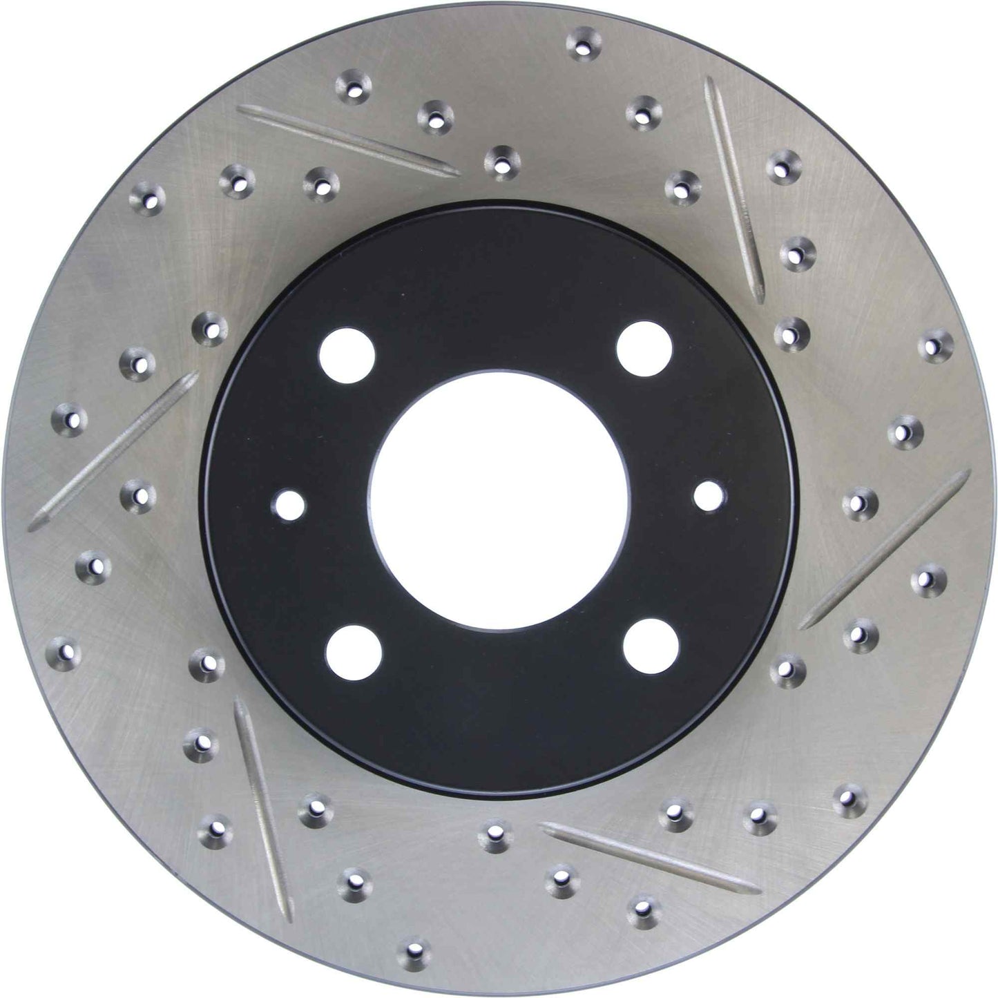StopTech Sport Drilled/Slotted Brake Rotor; Front Left