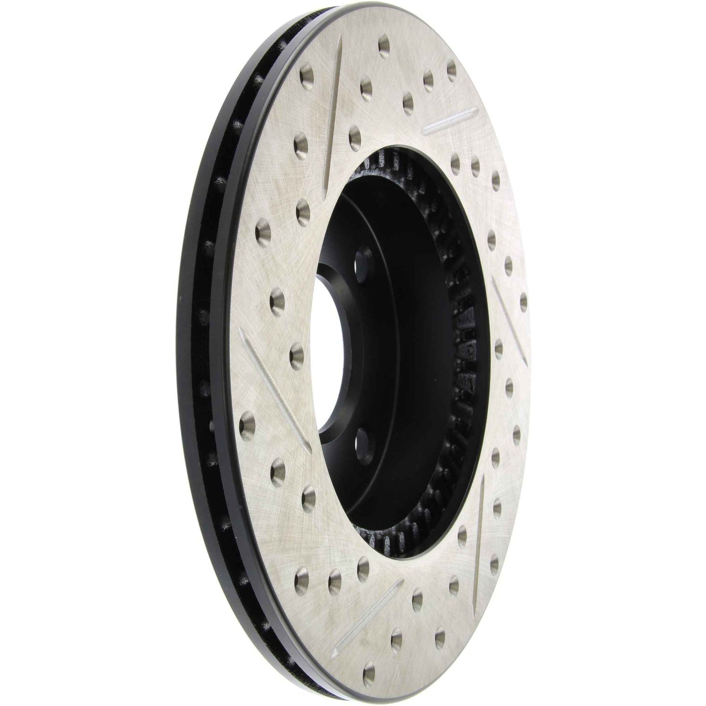StopTech Sport Drilled/Slotted Brake Rotor; Front Left