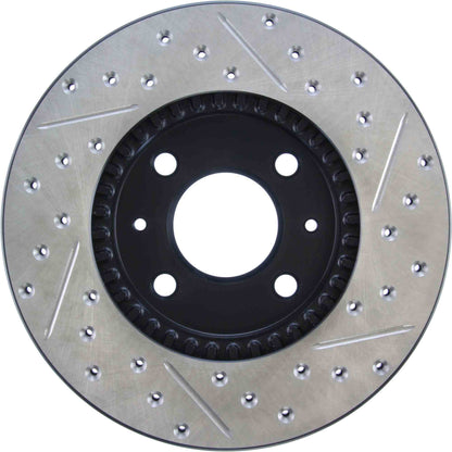 StopTech Sport Drilled/Slotted Brake Rotor; Front Right