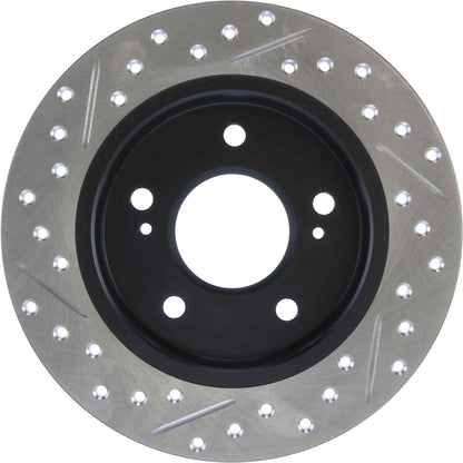 StopTech Sport Drilled/Slotted Brake Rotor; Rear Left
