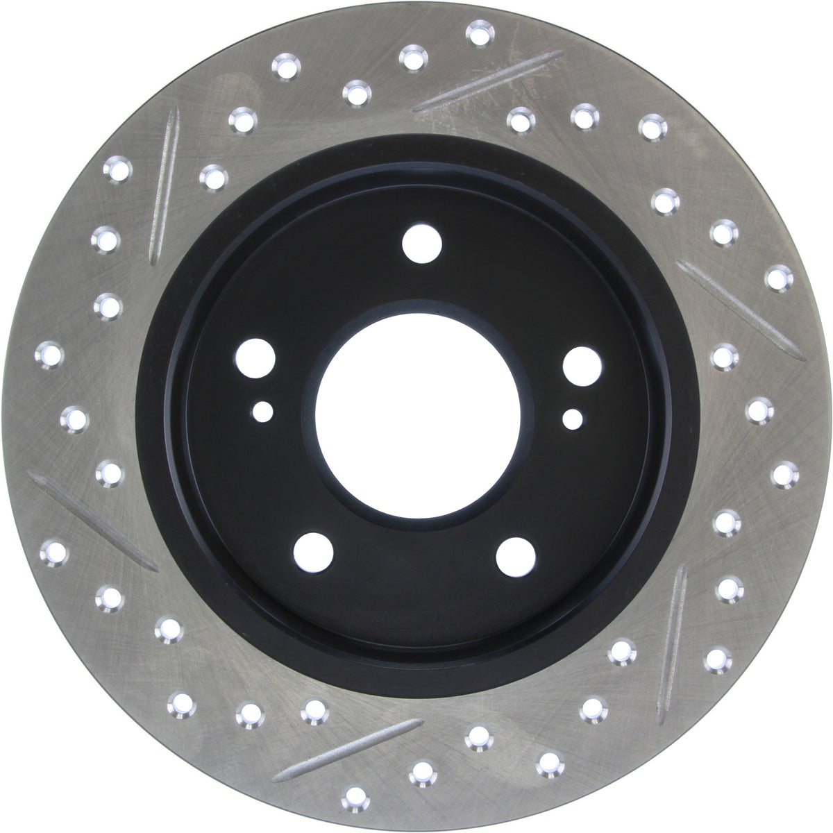 StopTech Sport Drilled/Slotted Brake Rotor; Rear Left