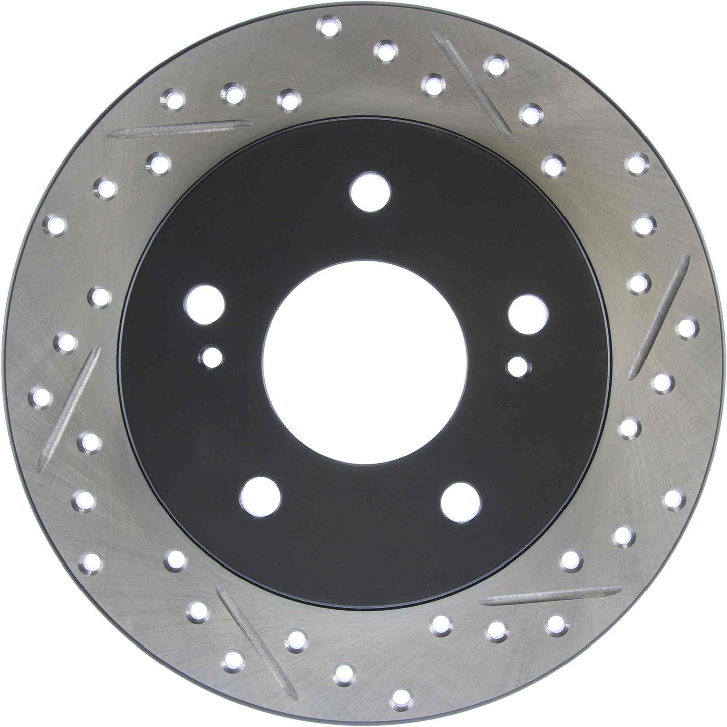 StopTech Sport Drilled/Slotted Brake Rotor; Rear Left