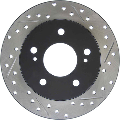 StopTech Sport Drilled/Slotted Brake Rotor; Rear Left