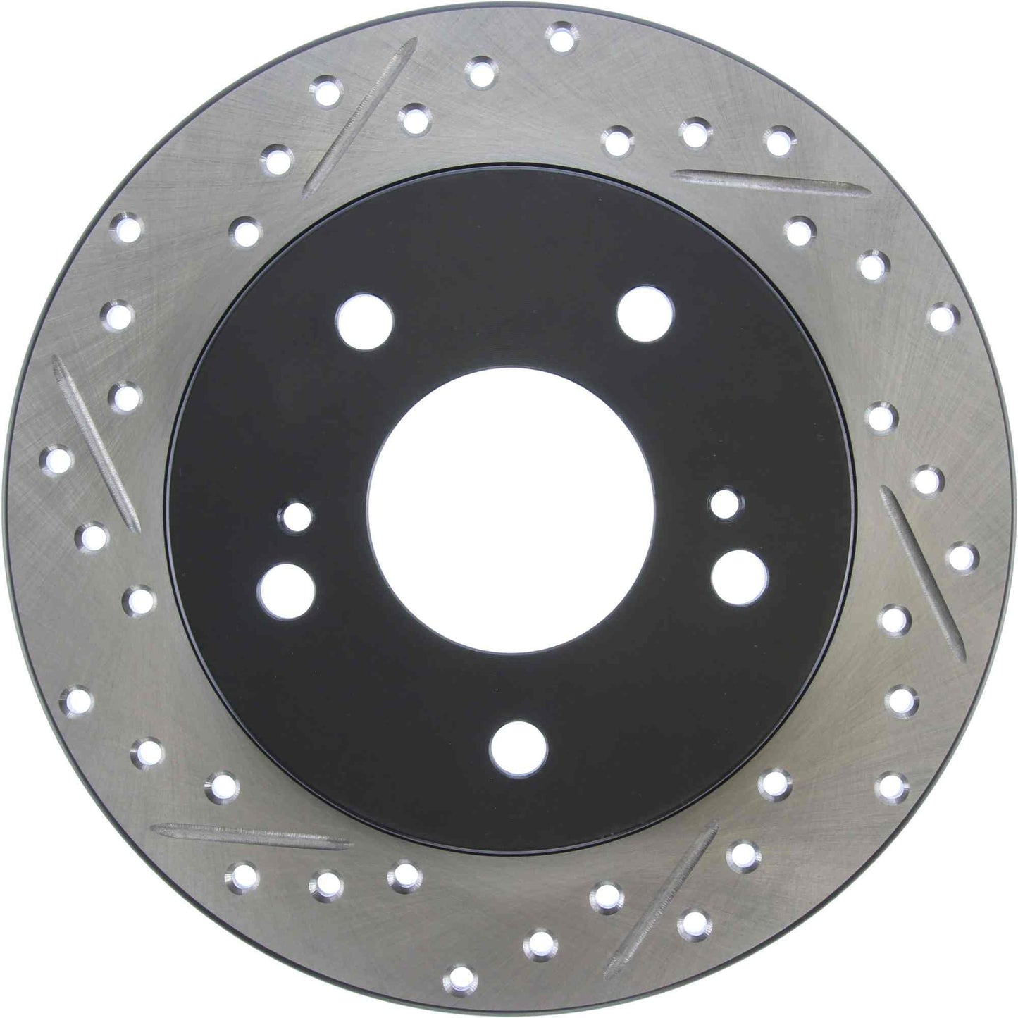 StopTech Sport Drilled/Slotted Brake Rotor; Rear Right