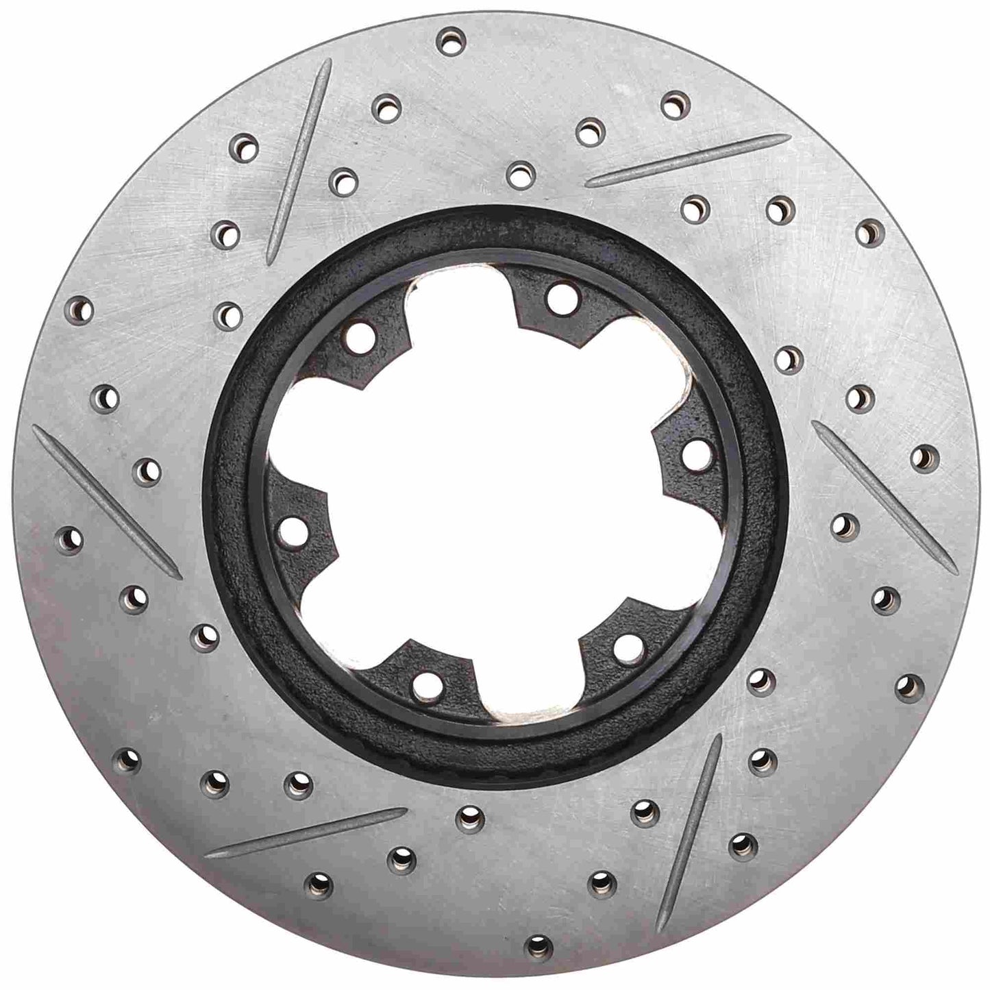StopTech Sport Drilled/Slotted Brake Rotor; Front Left