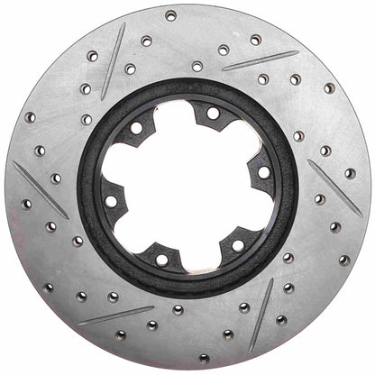 StopTech Sport Drilled/Slotted Brake Rotor; Front Left