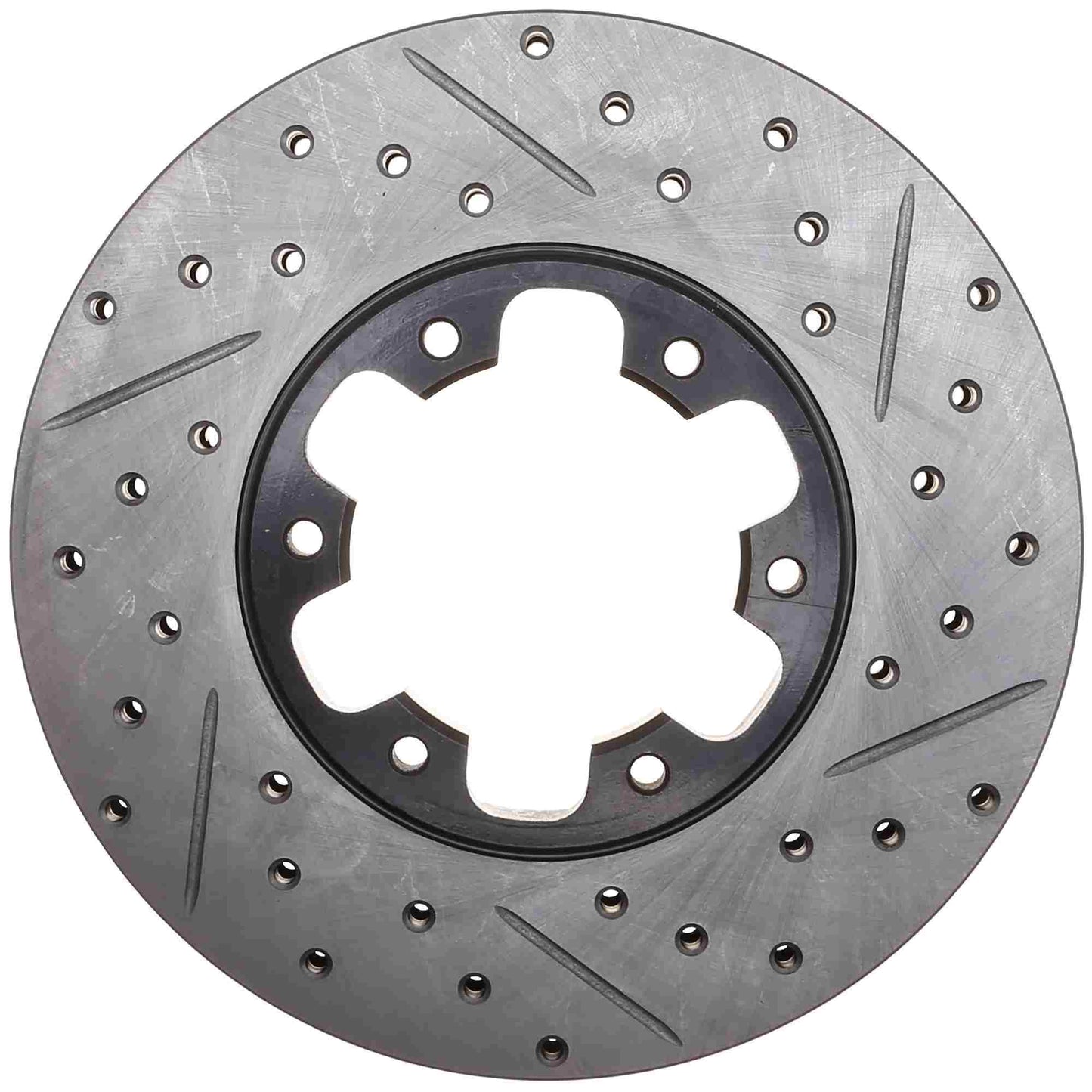 StopTech Sport Drilled/Slotted Brake Rotor; Front Left
