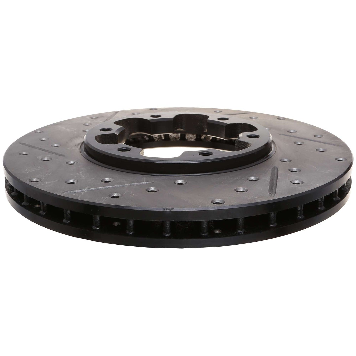 StopTech Sport Drilled/Slotted Brake Rotor; Front Right