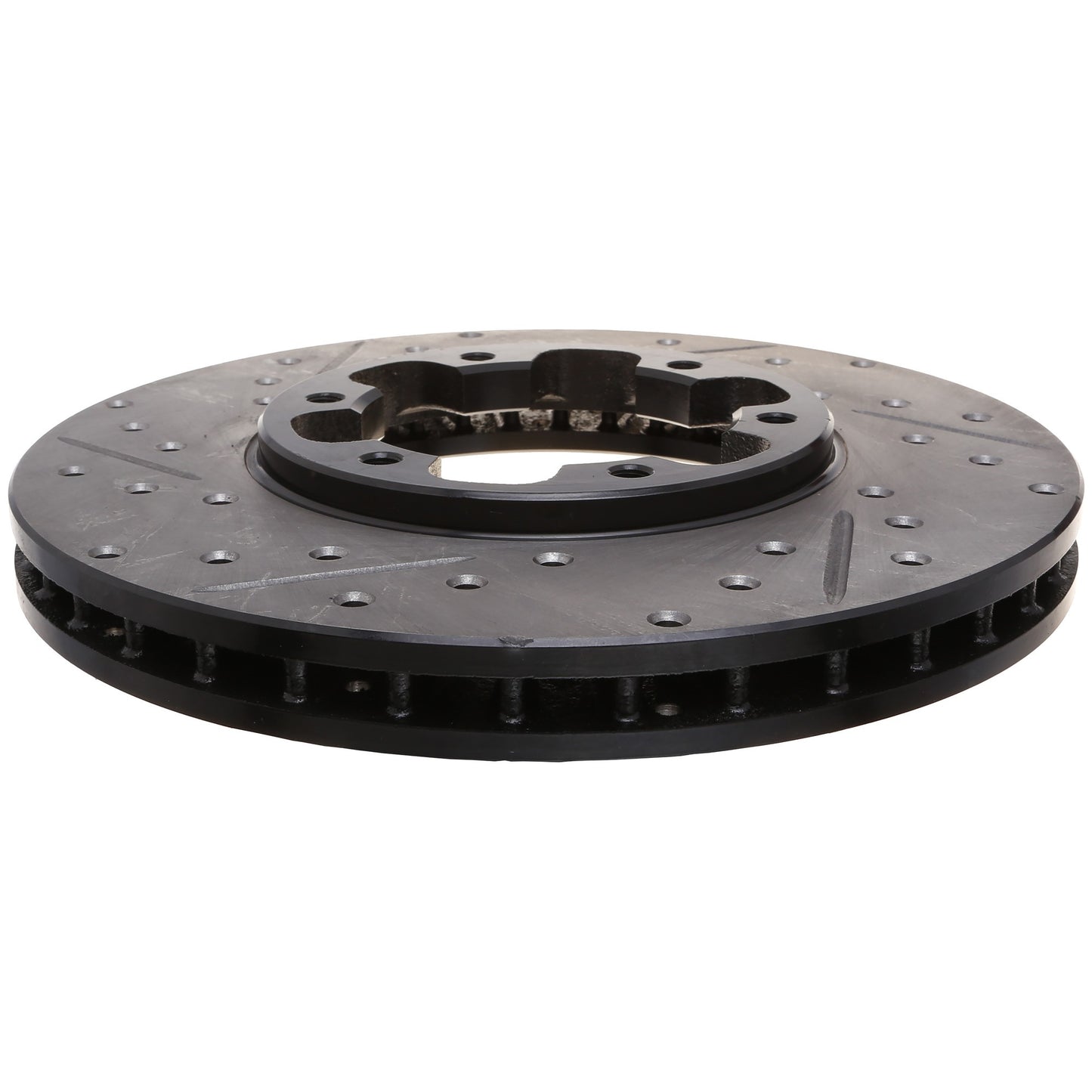 StopTech Sport Drilled/Slotted Brake Rotor; Front Right