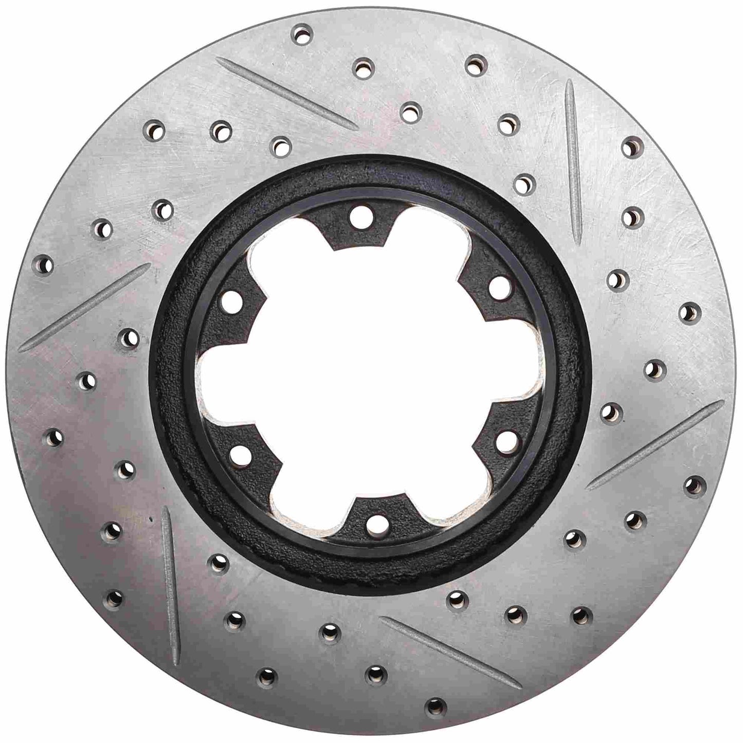 StopTech Sport Drilled/Slotted Brake Rotor; Front Right