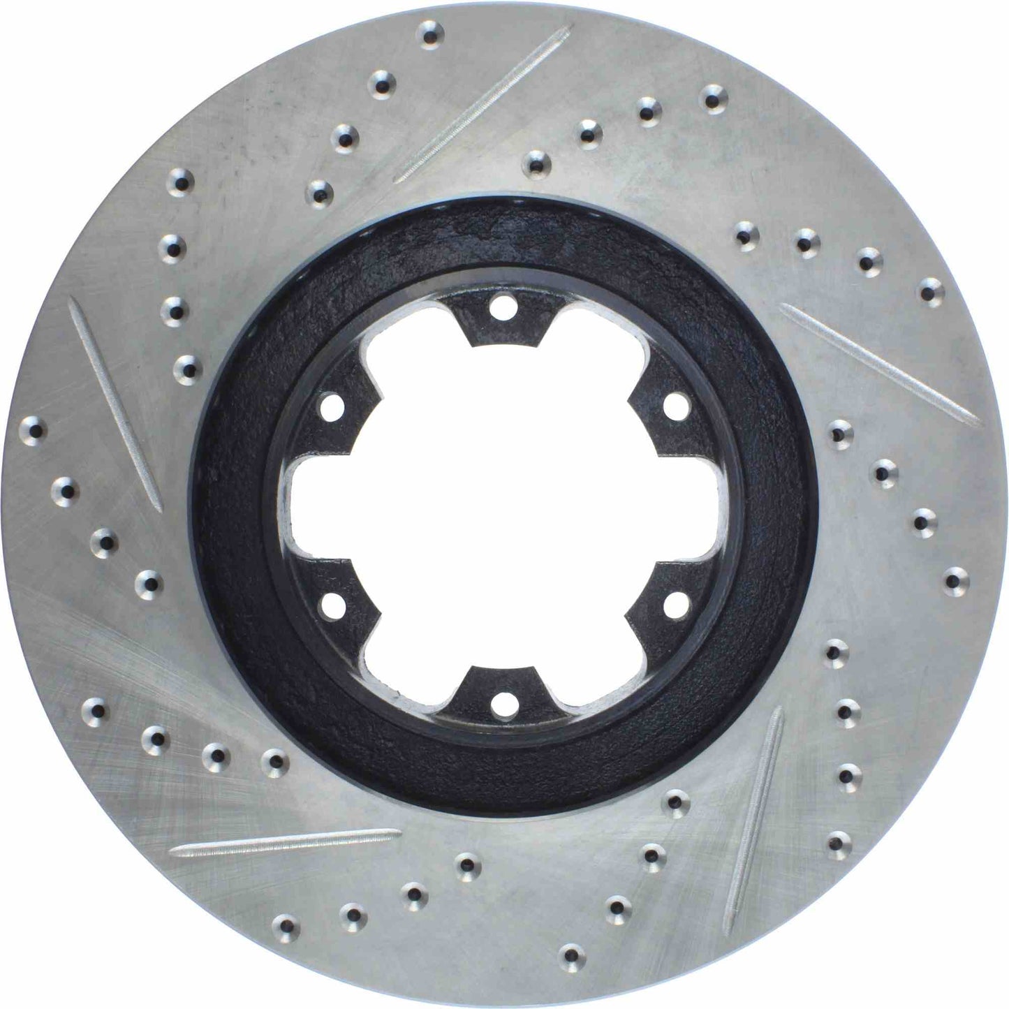 StopTech Sport Drilled/Slotted Brake Rotor; Front Left