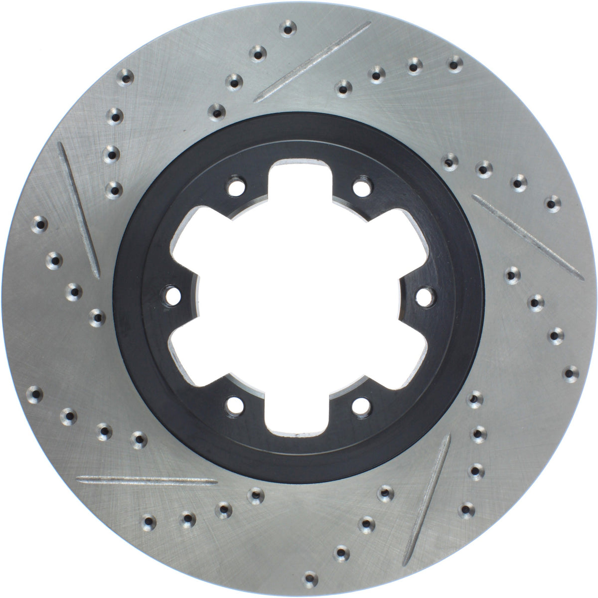 StopTech Sport Drilled/Slotted Brake Rotor; Front Right
