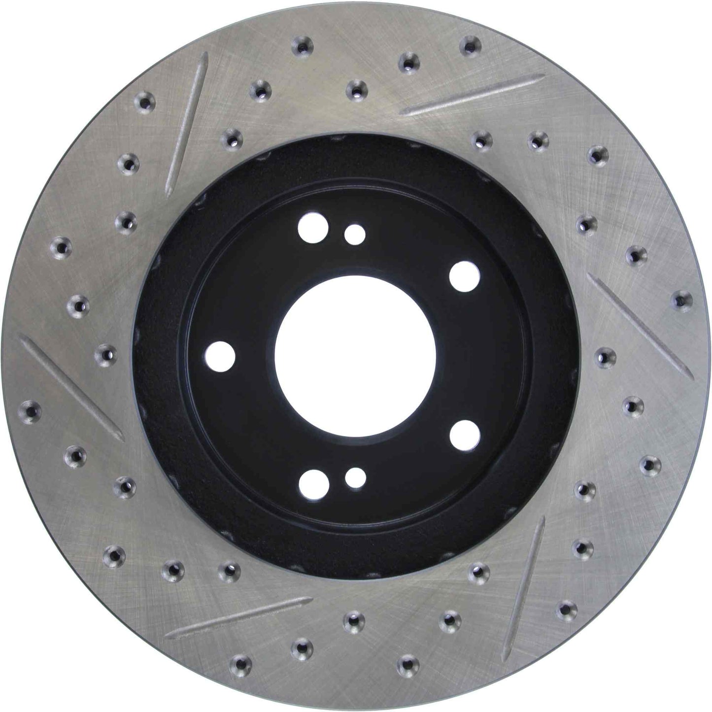 StopTech Sport Drilled/Slotted Brake Rotor; Front Left