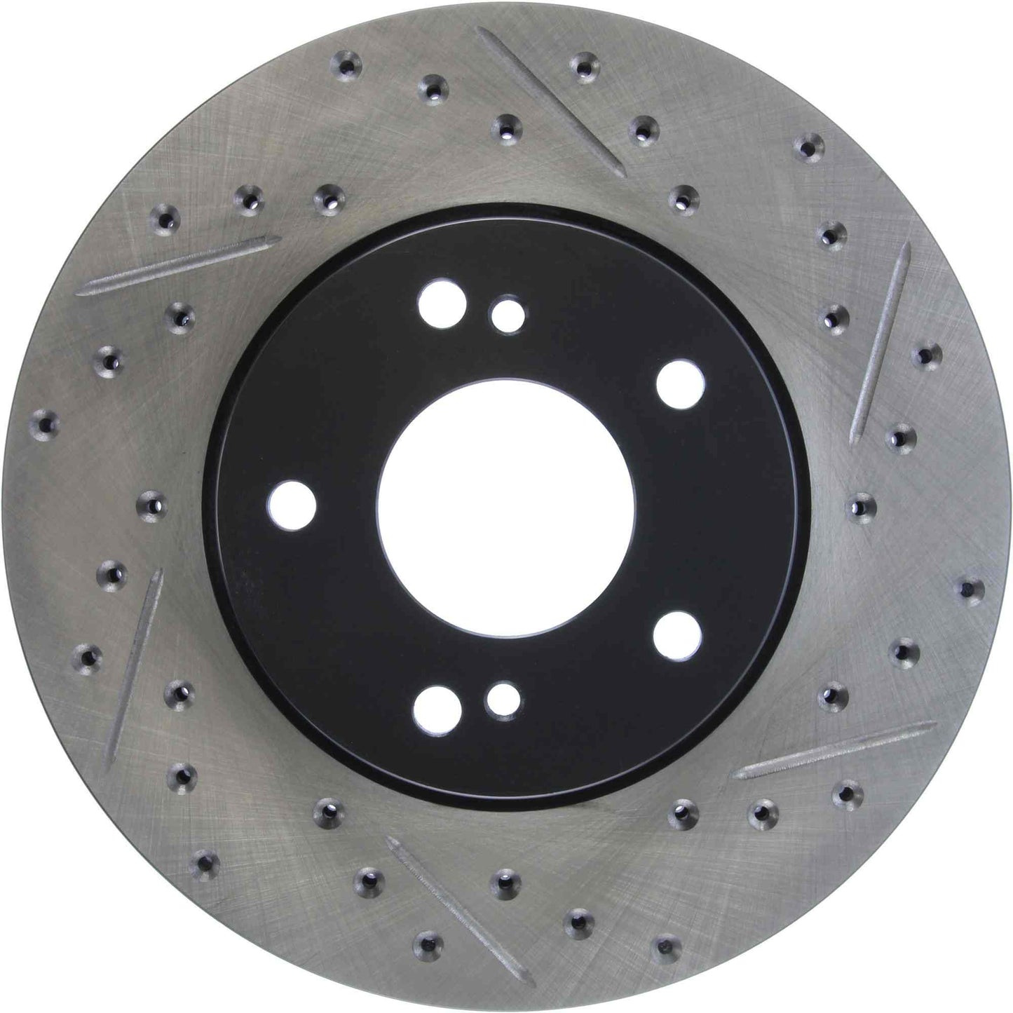 StopTech Sport Drilled/Slotted Brake Rotor; Front Left