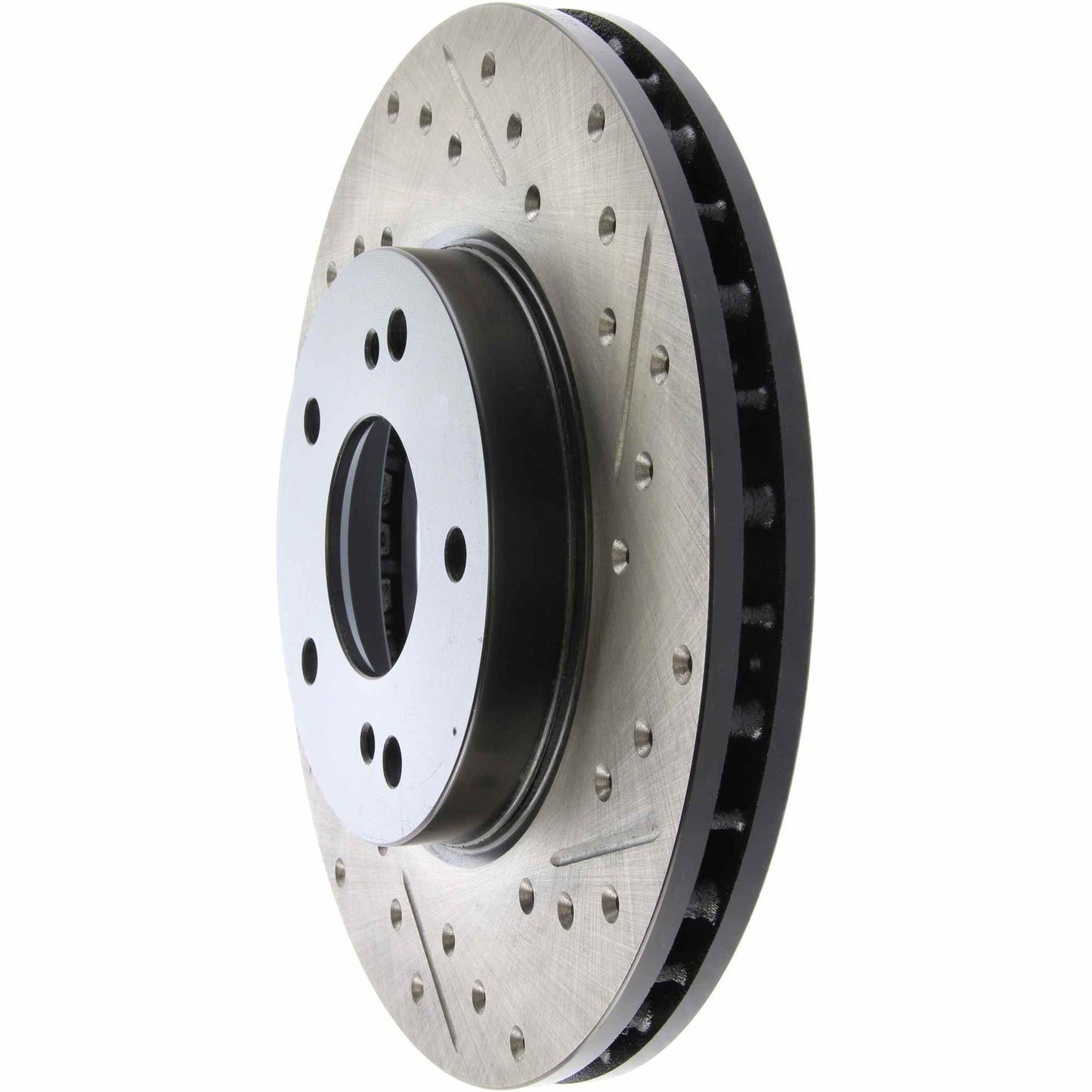 StopTech Sport Drilled/Slotted Brake Rotor; Front Left