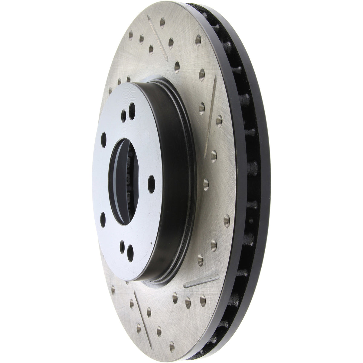StopTech Sport Drilled/Slotted Brake Rotor; Front Left