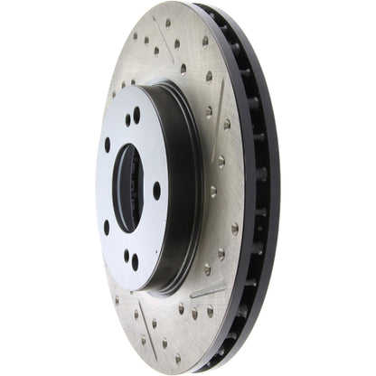 StopTech Sport Drilled/Slotted Brake Rotor; Front Left