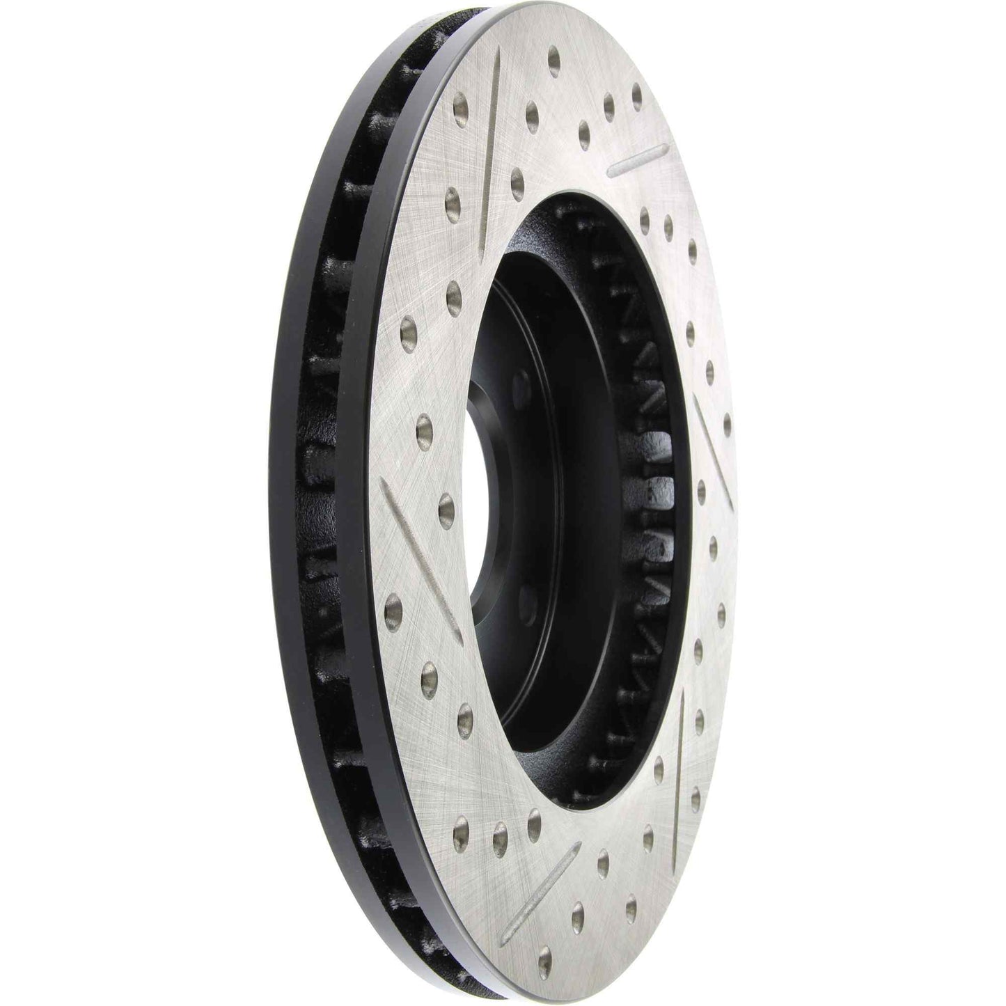 StopTech Sport Drilled/Slotted Brake Rotor; Front Left